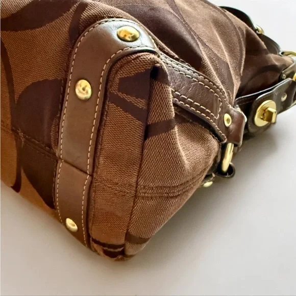 Coach Chocolate Brown Carly Designer Women's Bag - Picture 5 of 9